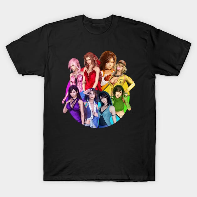 Final Fantasy Girls T-Shirt by wenderinf